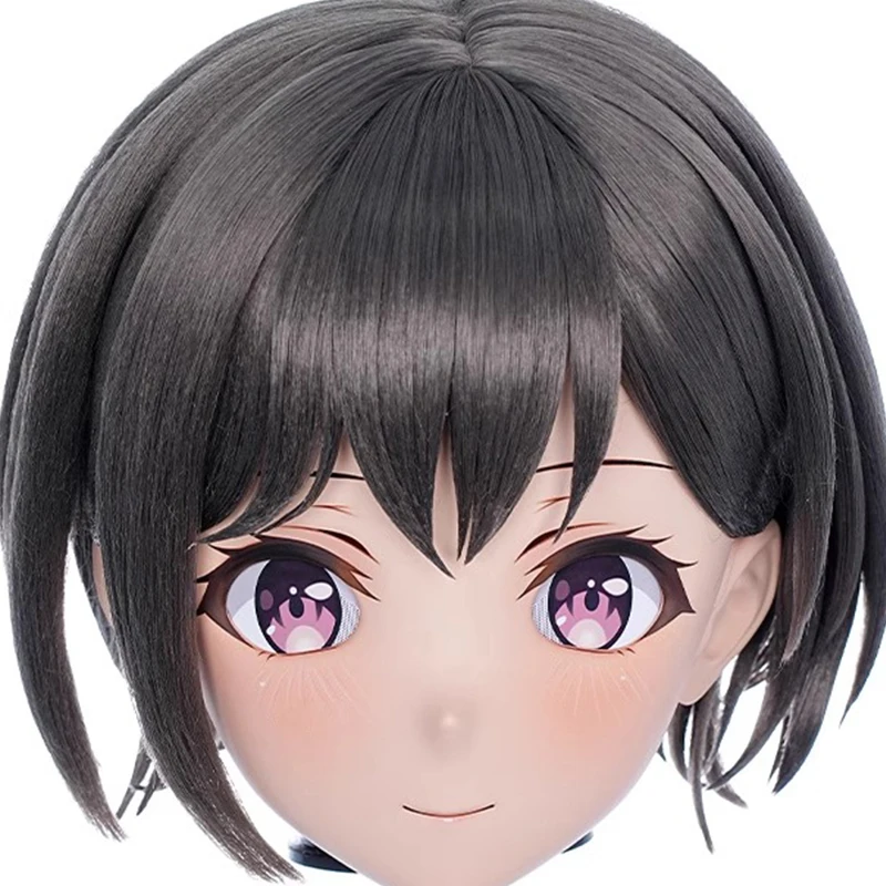 

(MEO279) Customize Handmade Full Head Lockable Crossdress Male to Female Japanese Cartoon Anime Game Character Kigurumi Mask