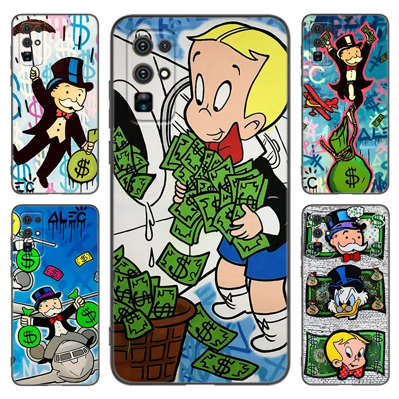 Dollar Alec Monopoly Phone Case For Honor 70 90 200 Magic 4 5 6 Lite X5 X6A Plus X6 X6S X7A X7B X8 X8A X8B X9 4G X9A X9B 5G