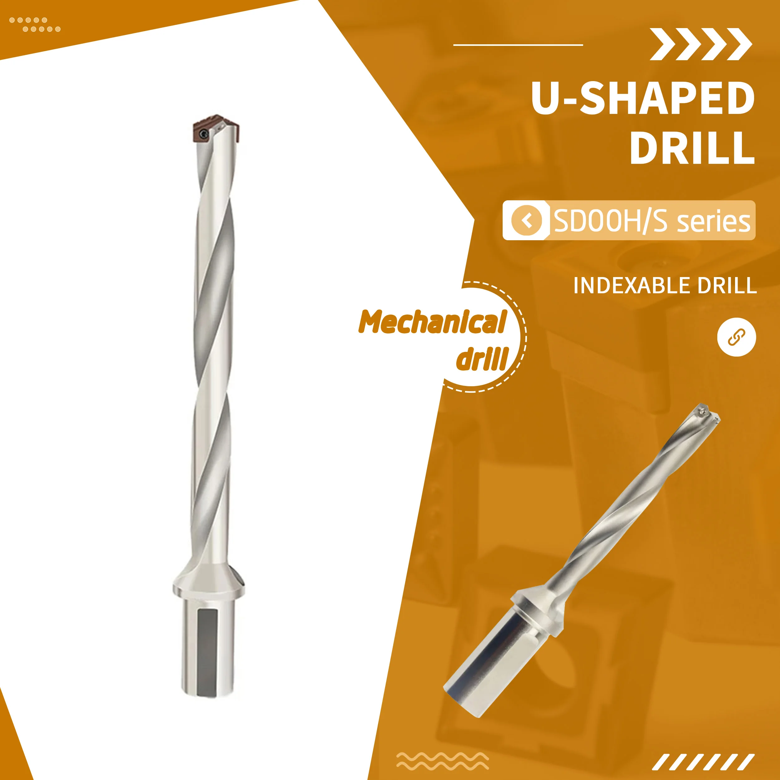 

SD00H-64-XP20 SD00H-114/178 SD00S-240 Drill Blade Holder Spiral Groove U Drill Indexable Coolant Spade Drill Metal Lathe Tools