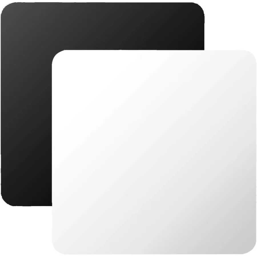 Acrylic Reflective Display White Black Table Riser for Professional Product Photography12 x 12 Inch Background Boards Tabletop