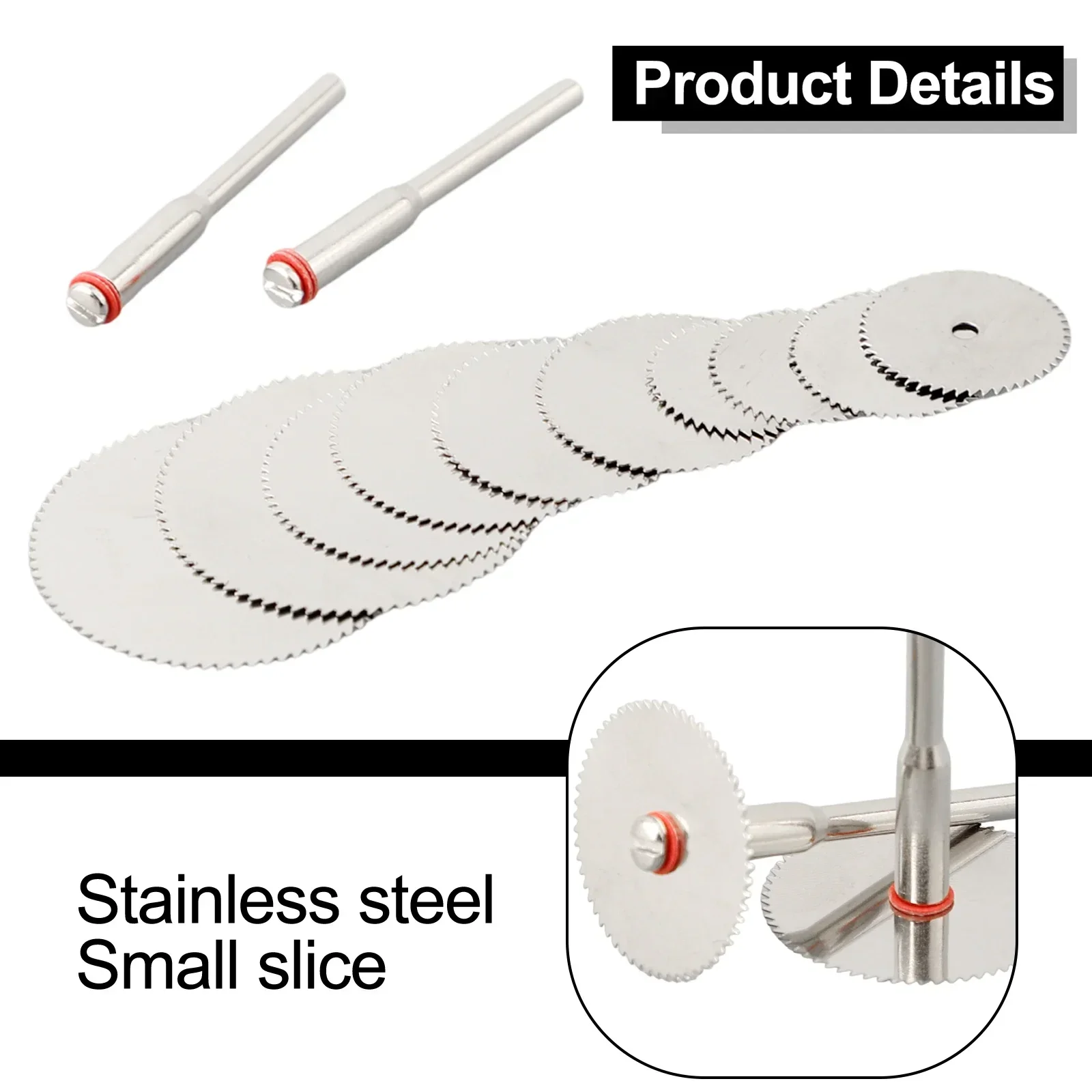 12pcs Mini Saw Blades Carbon Steel Circular Saw Disc With Mandrel Rotating Saw Cutting Discs For Wood Plastic Metal