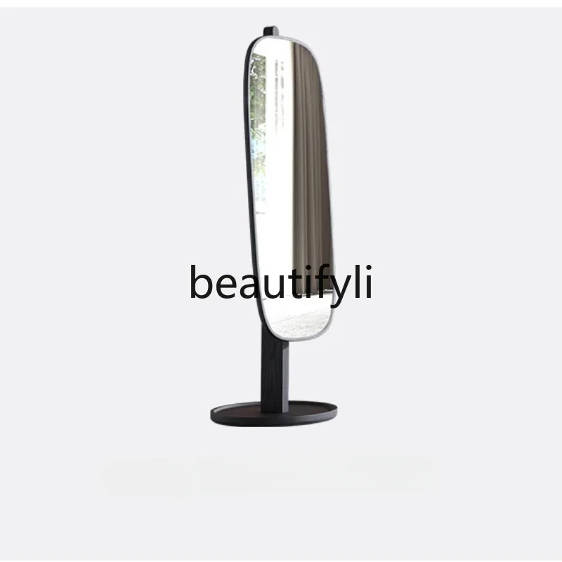 

Italian minimalist bedroom floor-to-ceiling full-length dressing mirror cloakroom full-body dressing mirror, modern simplicity