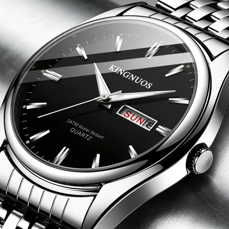 Couple Quartz Watches Men Women Waterproof Wristwatch Dual Calendar Fashion Casual Watch Ladies Watch Male Business Wristwatch