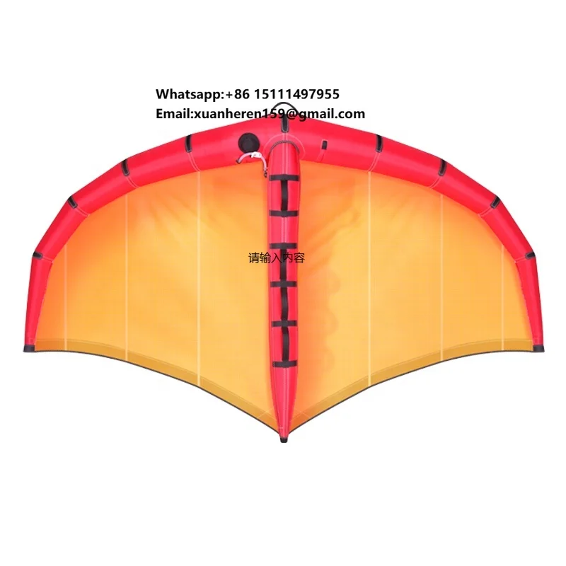 Promotional Red Surfing Wing Foil Spinnaker Kite sup Board Windsurf Sea Scooter Sail Windsurf