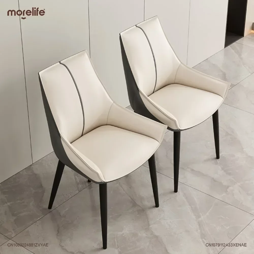 

Light Luxury Faux Leather Dining Chair Comfortable Upholstered Dining Chairs Beautiful Modern Minimalism Chair Furniture K01+