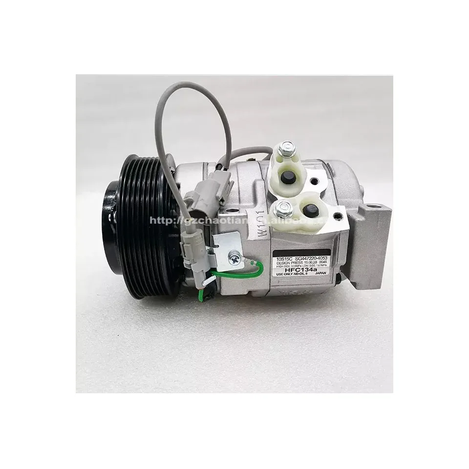 

High Quality Excavator Truck Parts SY365 SY465 Air Conditioning Compressor SG447220-4053 10S15C for Sale