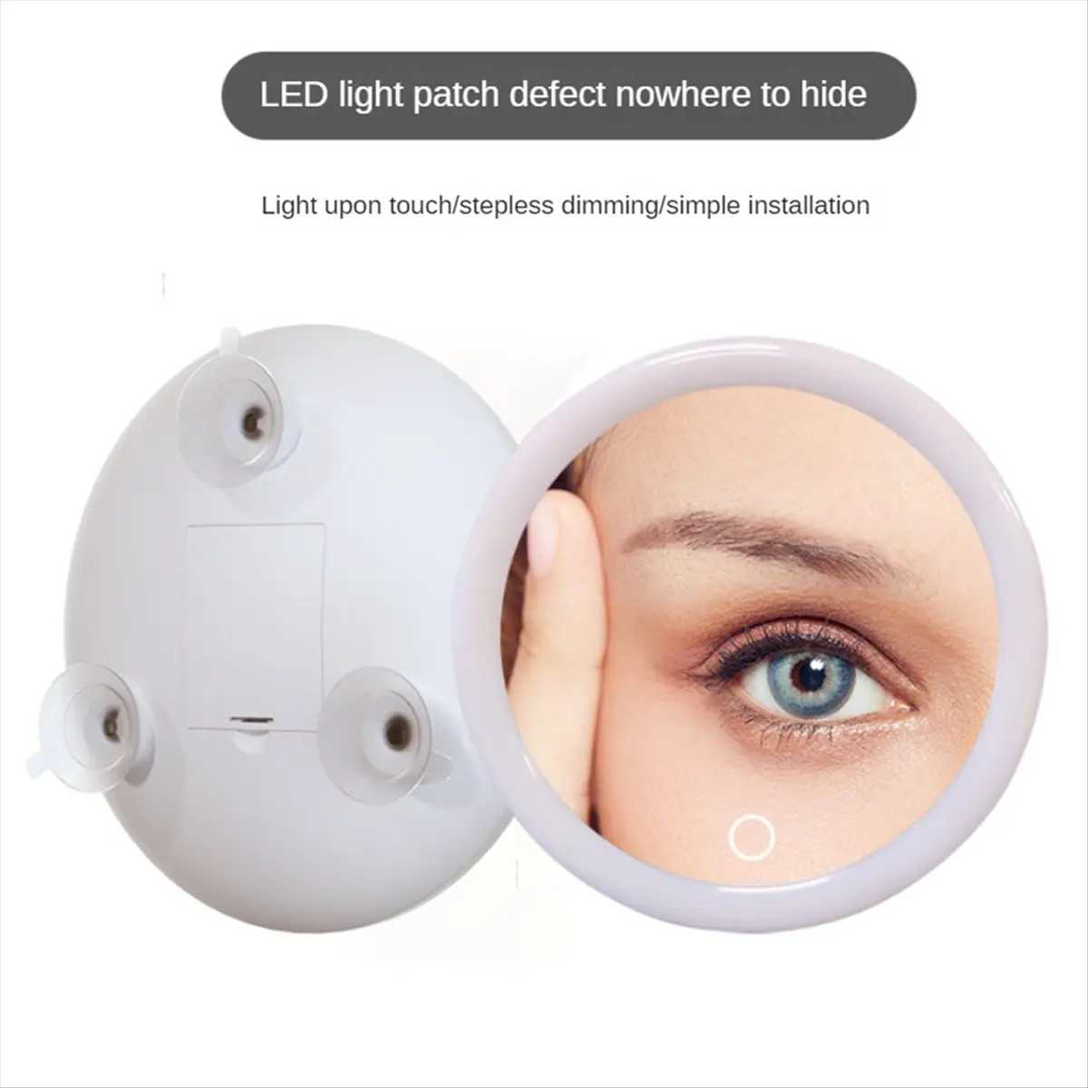 A92G New 10X Magnifying Mirror with Light Makeup Mirror with Lights Compact LED Magnified Mirror for Bathroom, Bedroom, Hotel