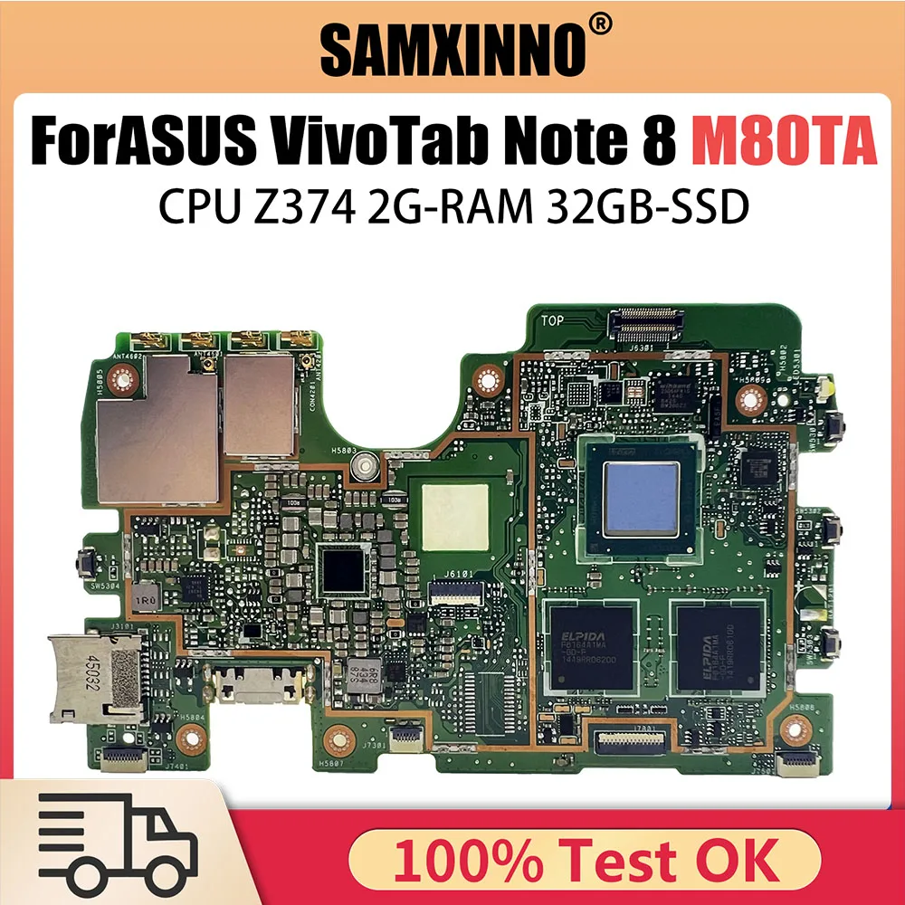 

Mainboard For Asus VivoTab Note 8 M80TA motherboard main board test well 32GB SSD 64GB SSD