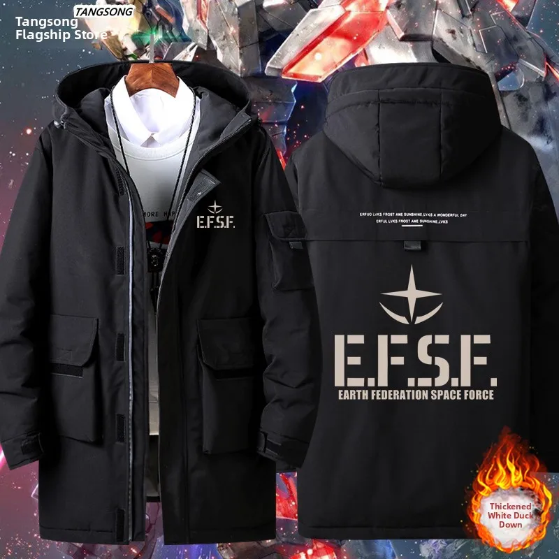 

Мужская пуховая куртка Federal EFSF, совместная коллекция, верхняя одежда из полиэфирного волокна, белый пух, теплая, утолщенная, средней длины