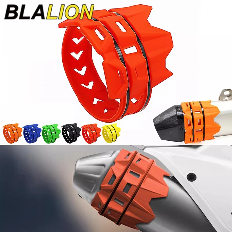 BLALION Universeller Motorrad-Auspuffschutz Motorrad-Auspuff-Schalldämpfer-Schutz Endrohr-Verbrühungsschutz