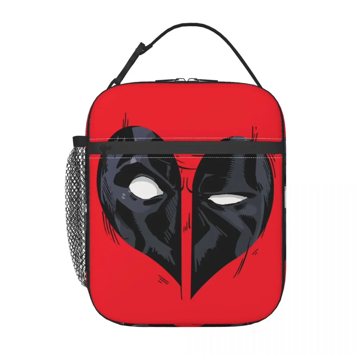 Deadpool-Sac à lunch isotherme, grand conteneur de repas, fourre-tout, boîte à lunch, collège, extérieur, fille, garçon