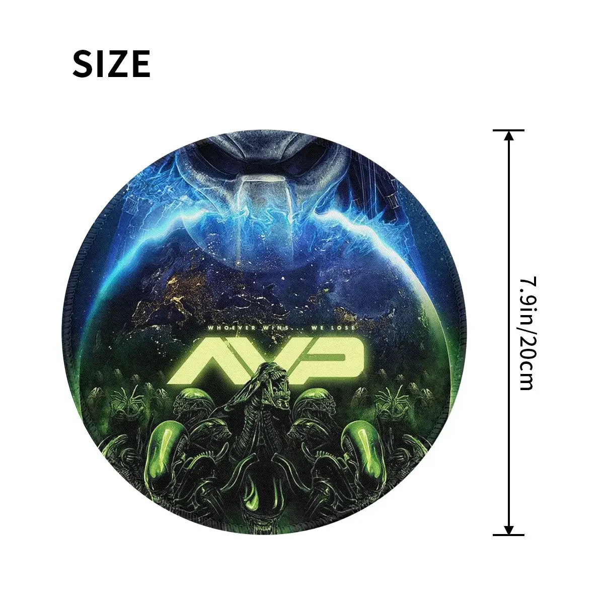 Alien Vs Predator Horror Science Fiction Comics Round Mouse Pad Computer Keyboard Mouse Mat Gamer PC Desk Mat