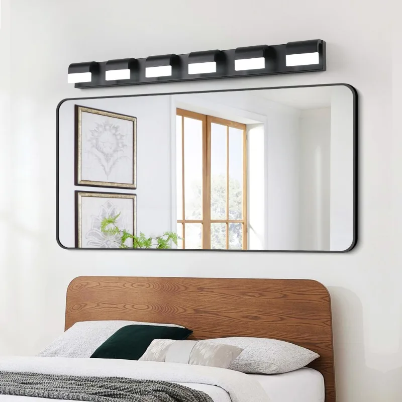 Moderno 6 luzes LED banheiro vaidade luz banho iluminação de parede sobre espelho