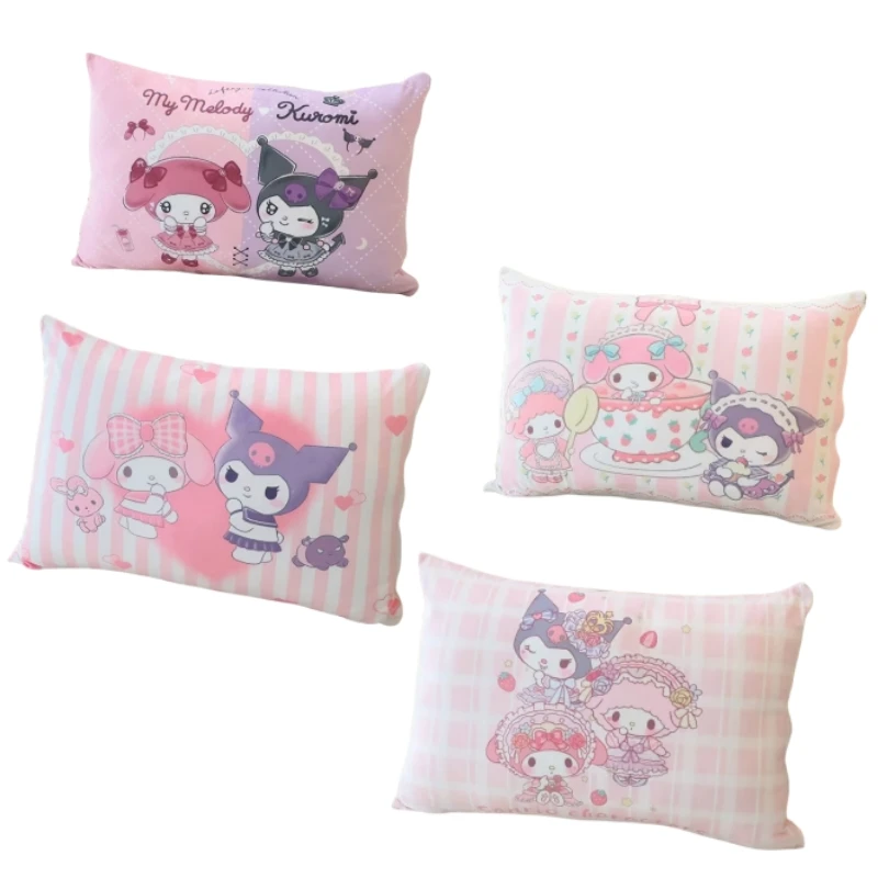 Lovely Double Sided Printed Pillowcase Kuromi My Melody Kawaii Pillow Cover Japanese Style Pillow Home Decor Sofa Bed Xmas Gifts