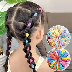 50Pcs Hair Ring Ties Colorful Hair-tying Rubber Bands Women Fabric Scrunchies High-elastic Rope Girls Hair Accessories