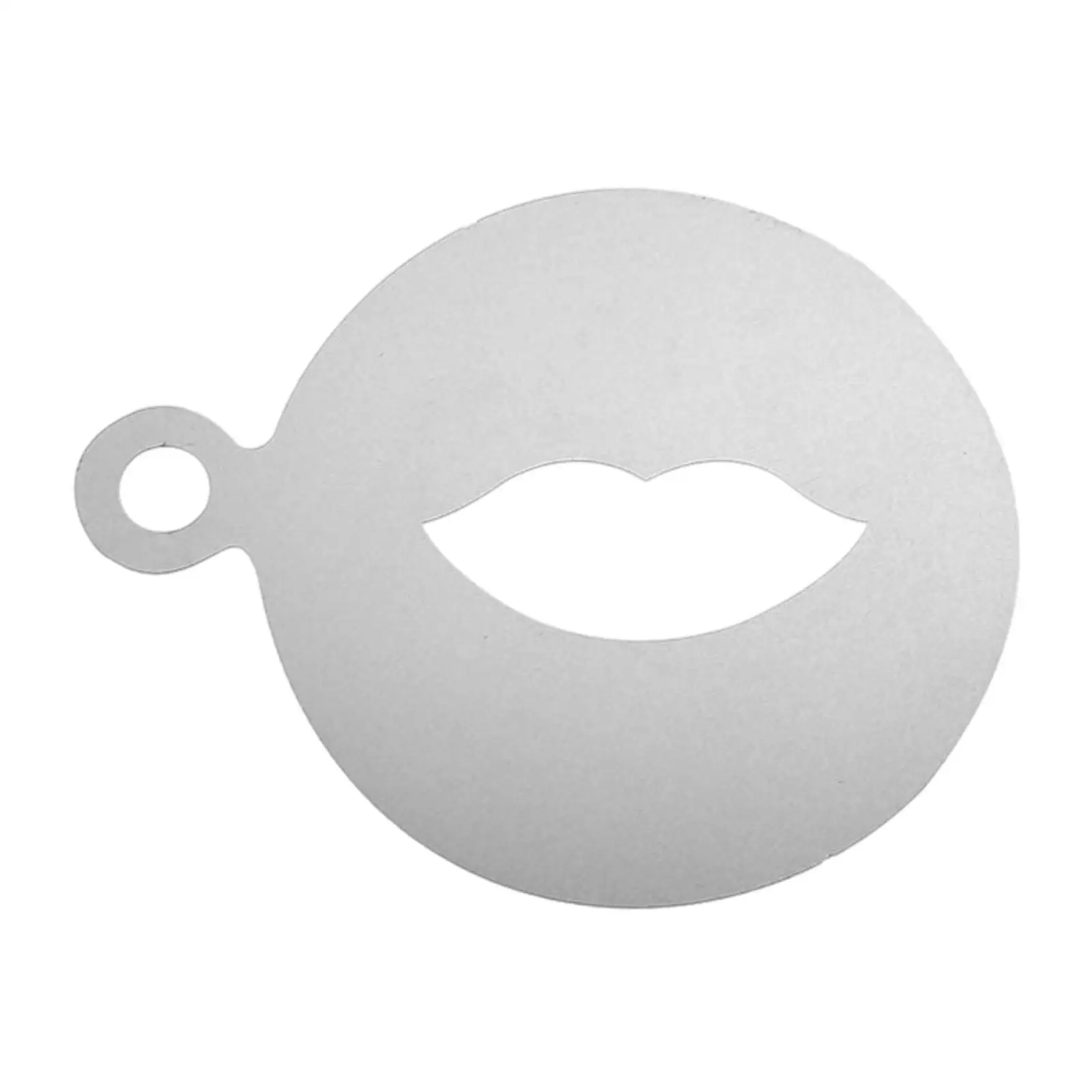 Foam Latte Art Template Coffee Decoration Stencil with Hole Cake Decorating Tool