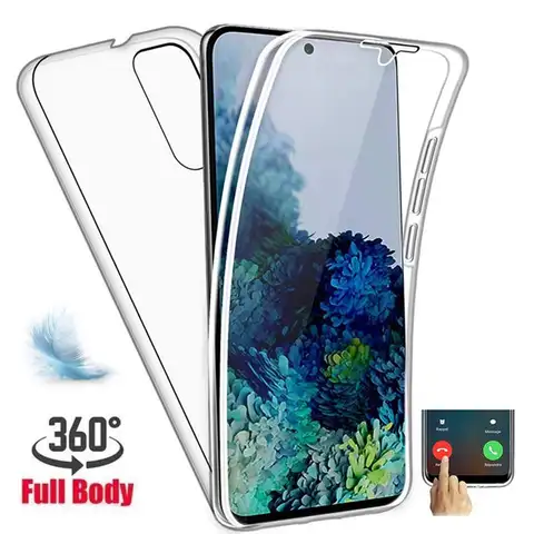 360 Dual Layer Protection Case For Samsung Galaxy S20 S21 S22 S23 S24 Plus Ultra A33 A34 A35 A52 A53 A54 A55 5G Front+Back Cover