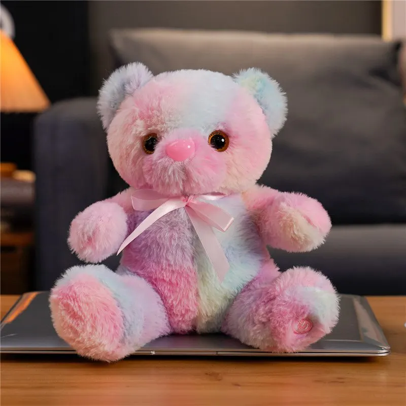Oso De Peluche Con Luz LED – 22 Cm De Altura, Peluche Iluminado Para Dormir, Regalo Para Niñas Y Niños, Compañero De Viaje De Felpa Suave