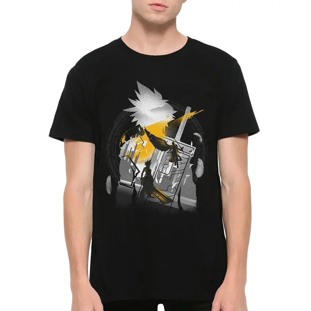 Camiseta Final Fantasy VII Cloud y Sephiroth, tallas met 193