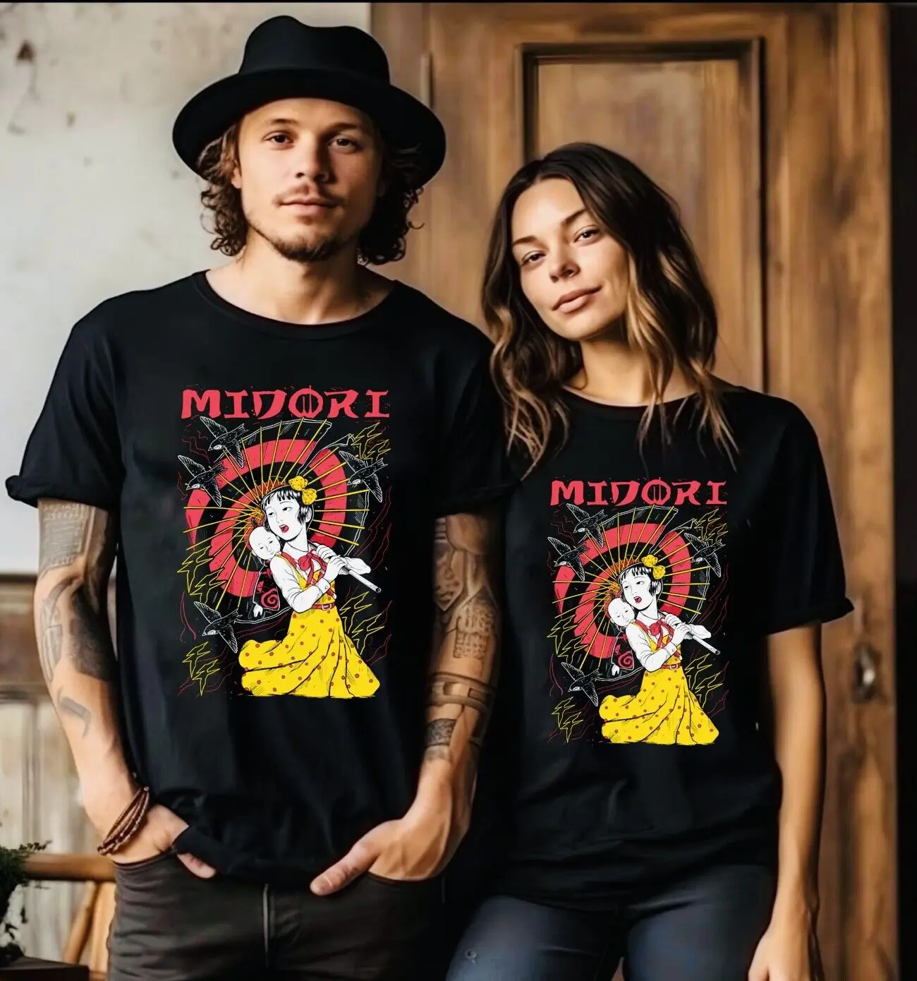 MIDORI THE CAMELLIA GIRL T-shirt Shojo Tsubaki Suehiro Maruo Anime Tee All  tops Unisex Summer Short Sleeve