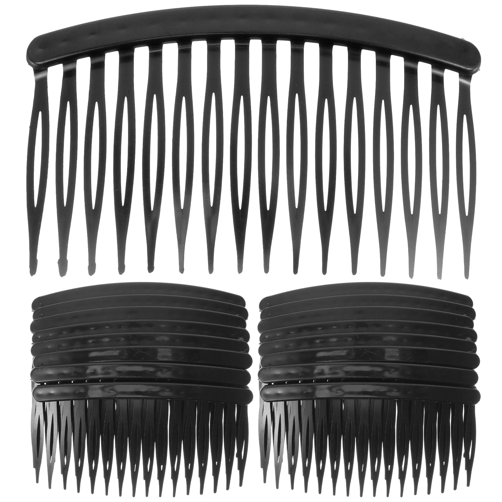 

50 шт., 16 зубьев, боковые расчески для волос «сделай сам», идеально подходящие для официальных мероприятий и поделок, черная пластиковая расческа для волос, пластиковая заколка для волос