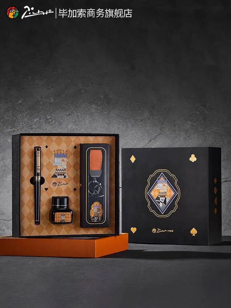 

Подарочный набор перьевой ручки Picasso Pimio T35 King's Heart для мужчин и женщин, подарок для взрослых, практика каллиграфии