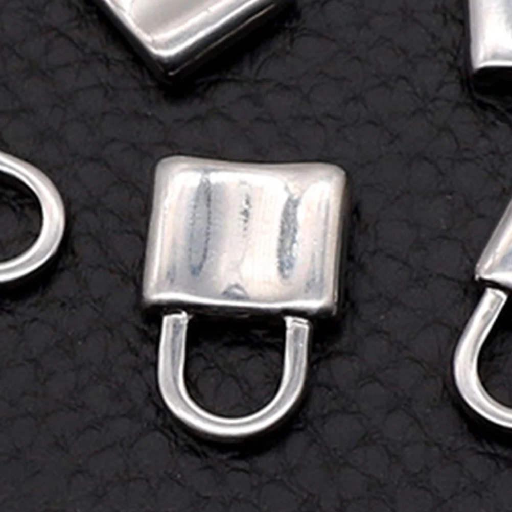 

20Pcs Stainless Steel Lock Shape Pendant Charms Jewelry Making Accessories for Necklace Bracelet Keychain Gift