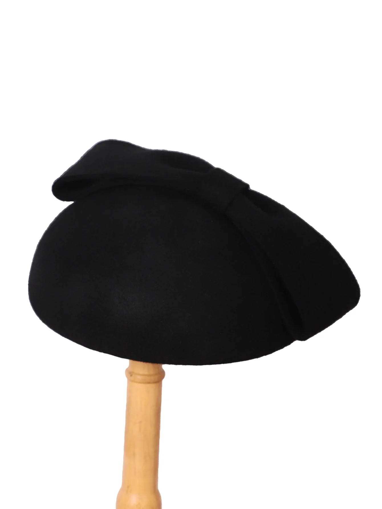 FS Wollfilz-Braut-Fascinator- und Derby-Hüte für Damen – Rote/Schwarze elegante Kirche, Kentucky Tea Party Hochzeit Pillbox Cap – Detail 12
