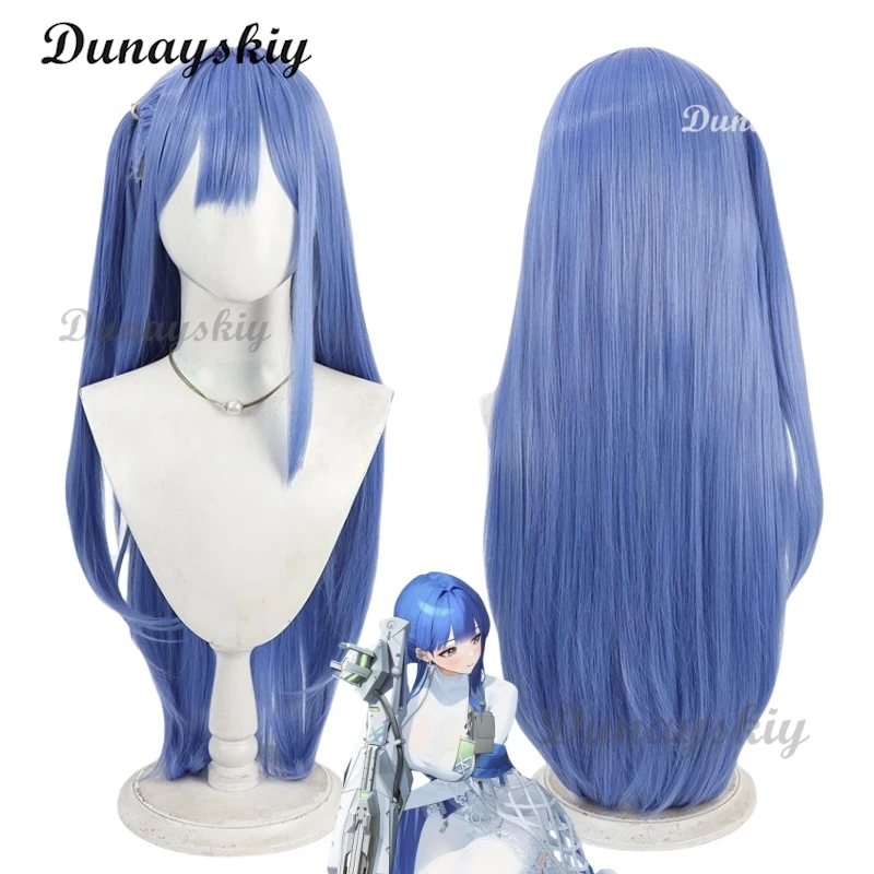 

Game NIKKE：The Goddess of Victory Synthetic Hair Arcana Cosplay Wig 80cm Long Blue Ponytail Wigs Customized