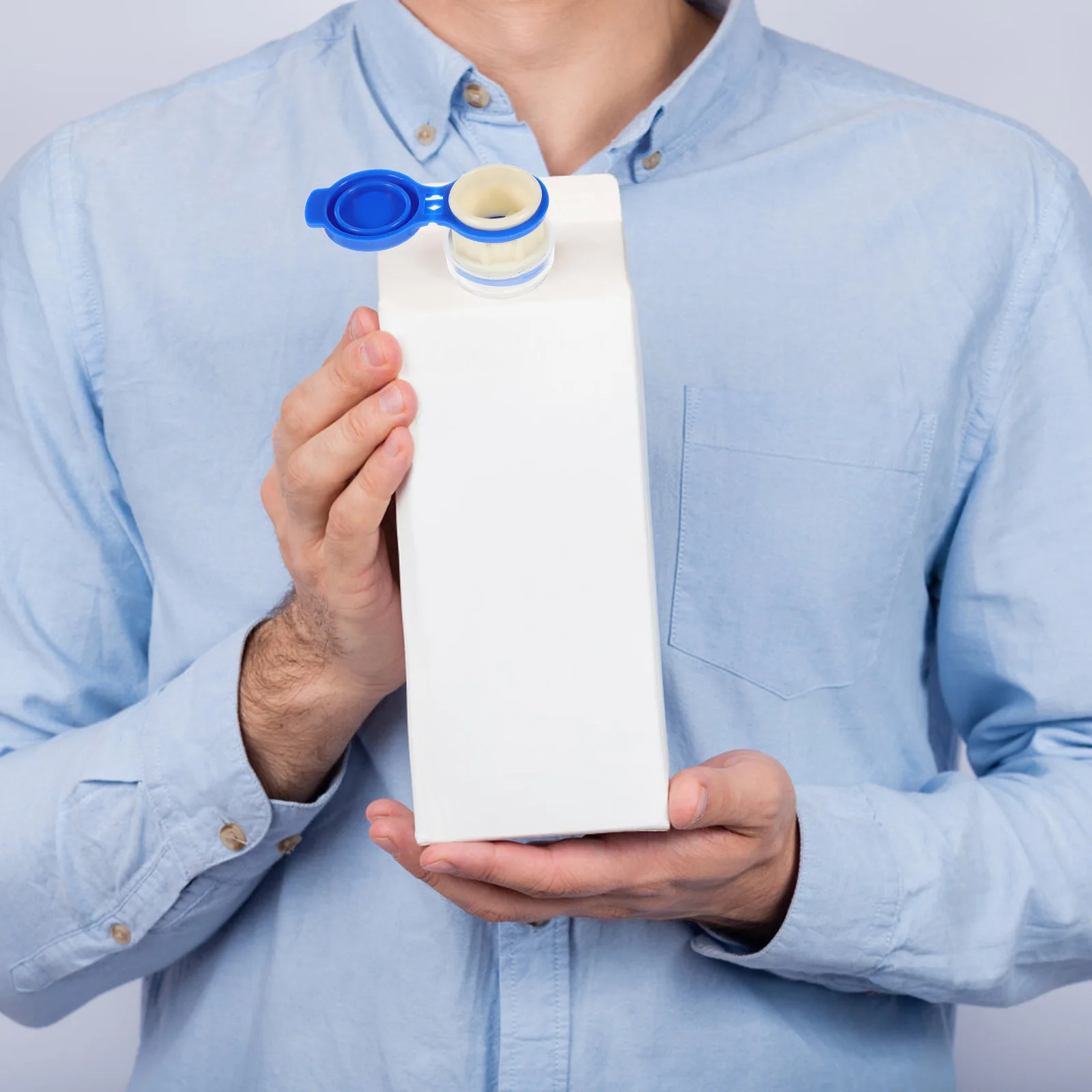 

4pcs Box Drinks Diverter Portable Beverage Spout Milk Juice Extension Mouth Abs Silicone Easy Clean Drink Bottle