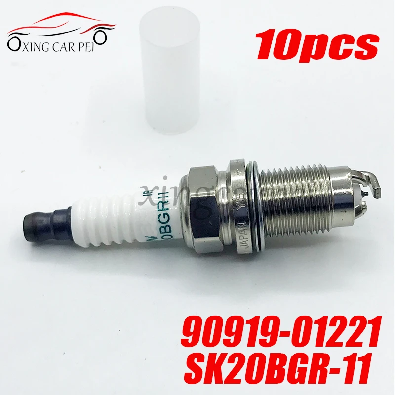 10 шт. 90919-01221 SK20BGR11 иридиевая Свеча зажигания для Toyota Crown Highlander Rav4 Ноя Vista 9091901221 90919 01221