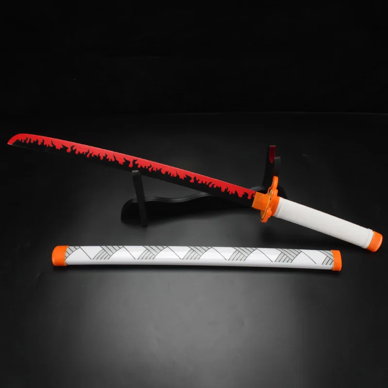 Anime Cosplay Katana Demon Slayer Reproduction Original Pattern with Holder and Belt 80cm/31.5in or 104cm/41in Halloween props