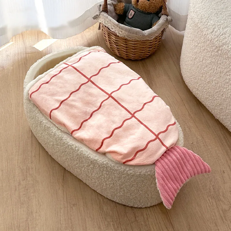 New Pet Nests Warm Sushi Shaped Dog Mattress Autumn and Winter New Products Cat Nests Dog Nests Four Seasons Universal