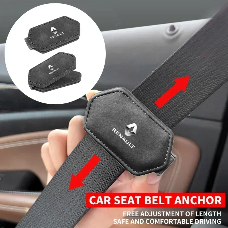 

Car Logo Seatbelt Limiter Safety Belt Fixed Stopper For Renault DACIA Fluence Scenic Loguna Logan Twingo Clio Captur ZEO
