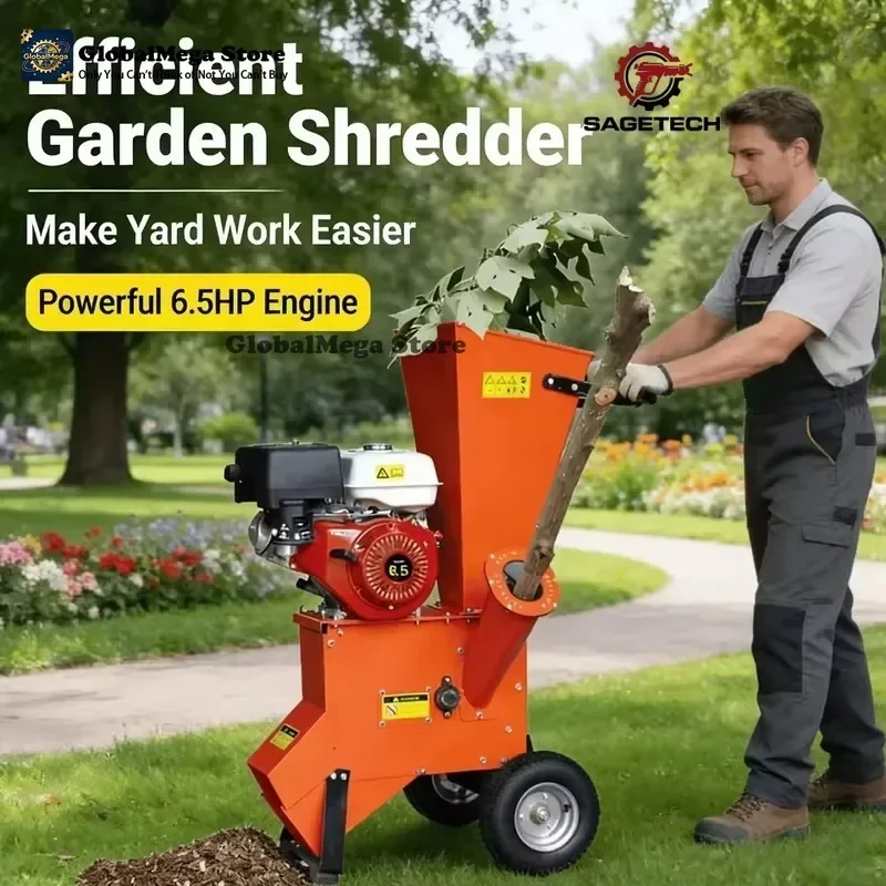 2026 Latest Customizable Residual Branch and Deciduous Leaf Shredder for Campus Grounds Maintenance Tree Grinder Lawn Cleanup