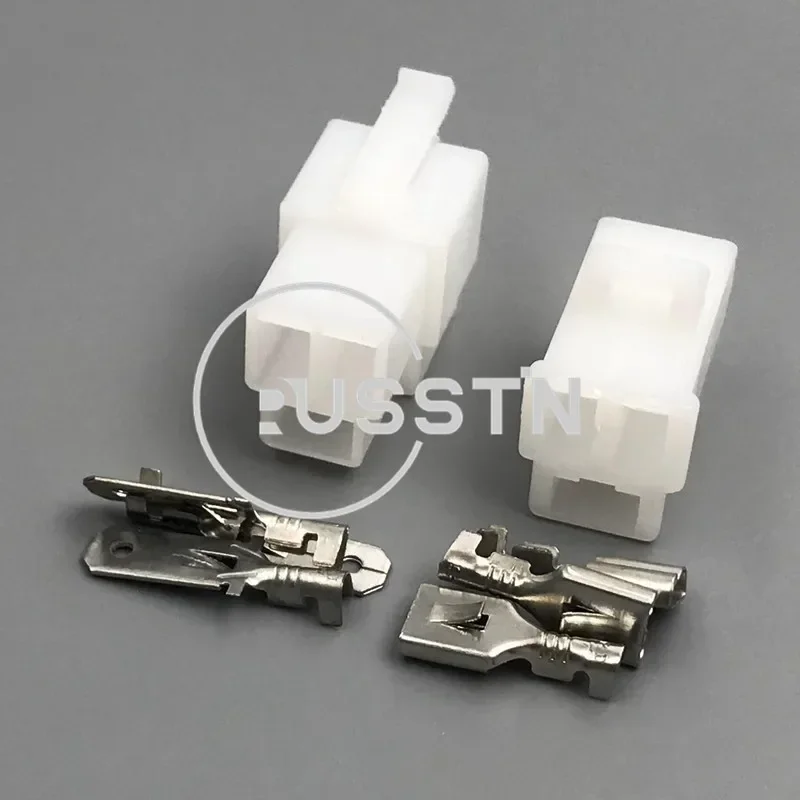 1 Set 3 Pin Automotive Electrical Socket AC Assembly Battery Charger CDI Wire Connector 6110-4533 - Detail 1