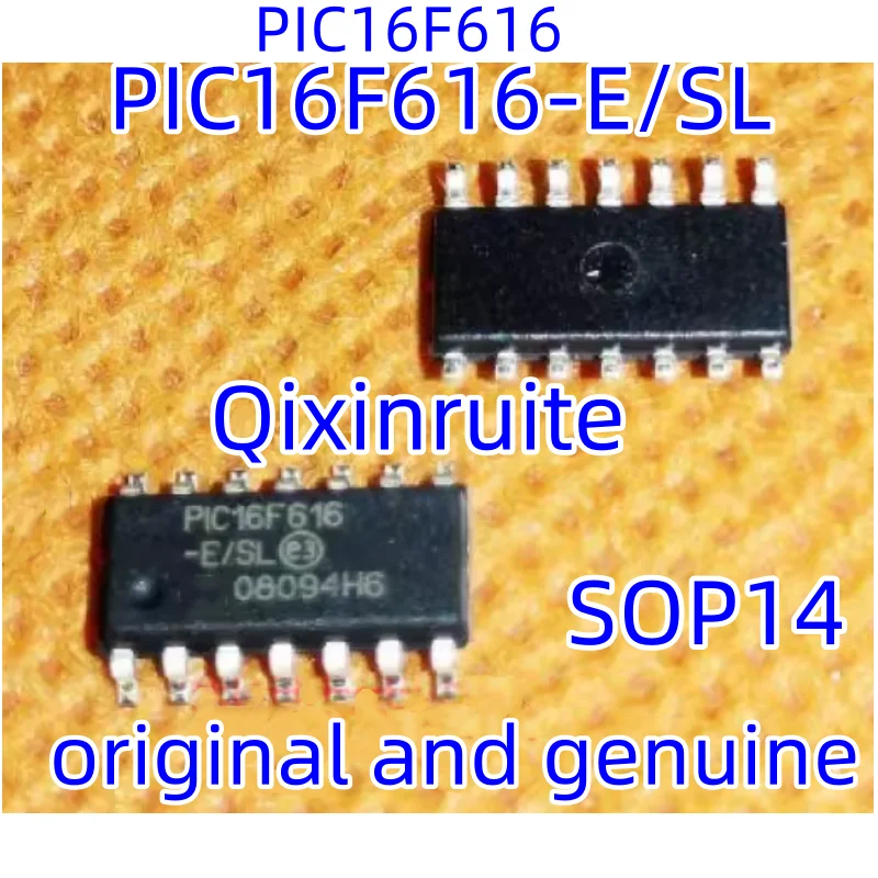 Qixinruite Brand new original genuine PIC16F616-E/SL PIC16F616 SOP-14 microcontroller IC chip