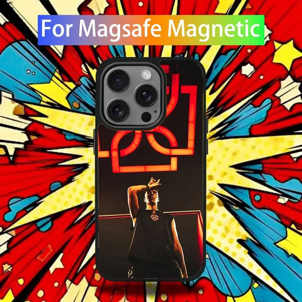 Album 5202 D-Duki telefoonhoesje voor iPhone 16,15,14,13,12,11,Pro,Max,Plus,Mini,SE4,E magnetisch Magsafe draadloos opladen