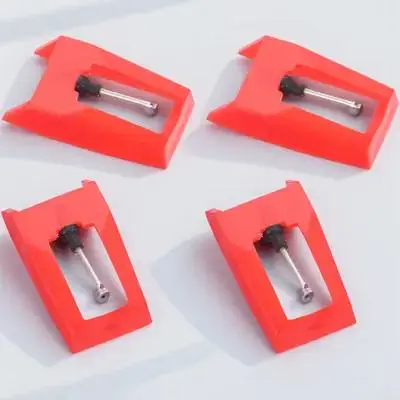 

4pcs Needles for Record Player Phonograph Needles Red Gramophone Turntable DJ Equipment Accessories Portable