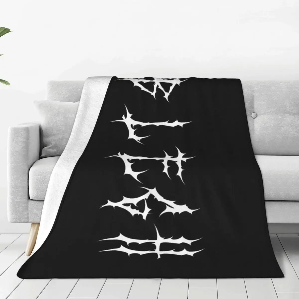 Blegh Heavy Metal Funny Metalcore Deathcore Death Metal Singer Metalhead Blanket Soft Warm Flannel Throw Blanket Cover for Bed