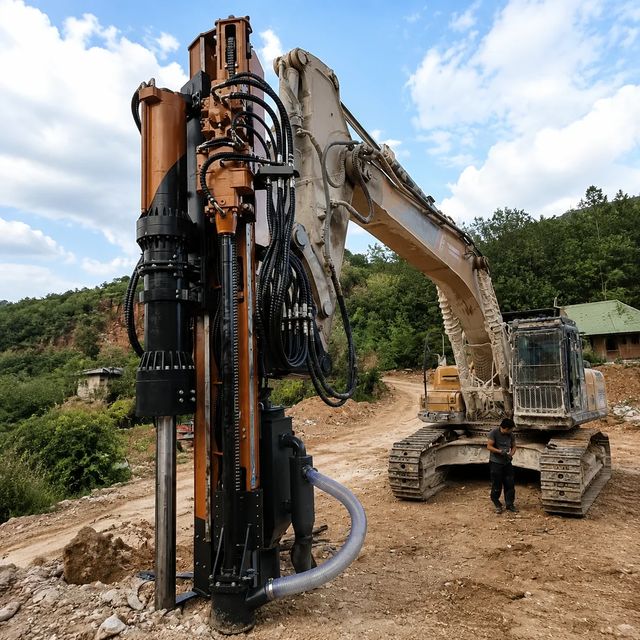 Intelligent Remote Control Hydraulic Rock Drilling Splitting Integrated Machine for Quarry Safety