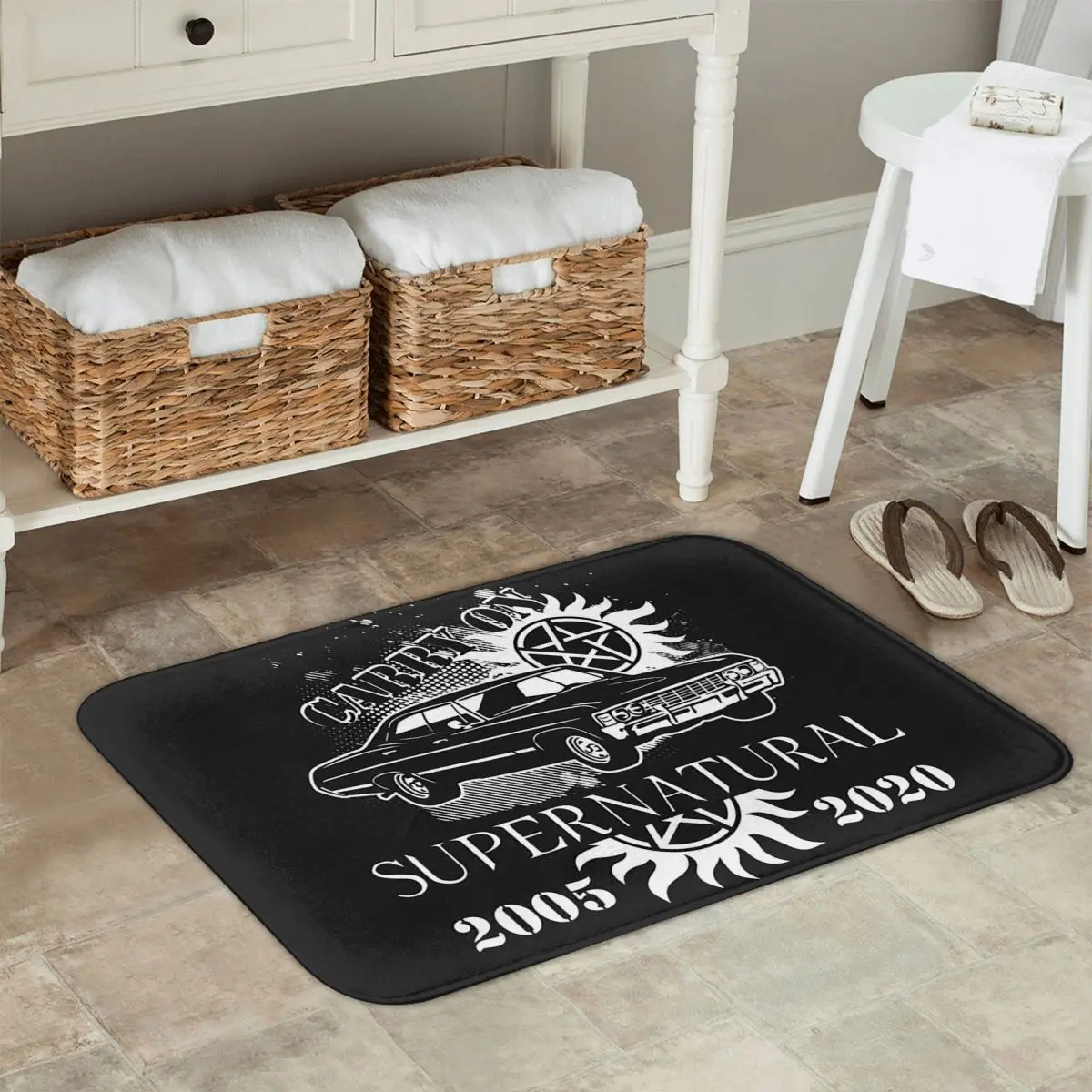 Supernatural TV Carry On 2005-2020 Doormat Kitchen Entrance Home Floor Mat Anti-slip Carpet Rug for Bathroom Footpad Mats