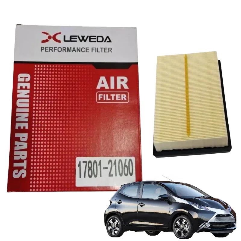Anti-Deformation Air Filter Automotive Replacement OEM 17801-21060 For Toyota Aygo B4 2014 Prius NHP10 Yaris NHP13 NCP13