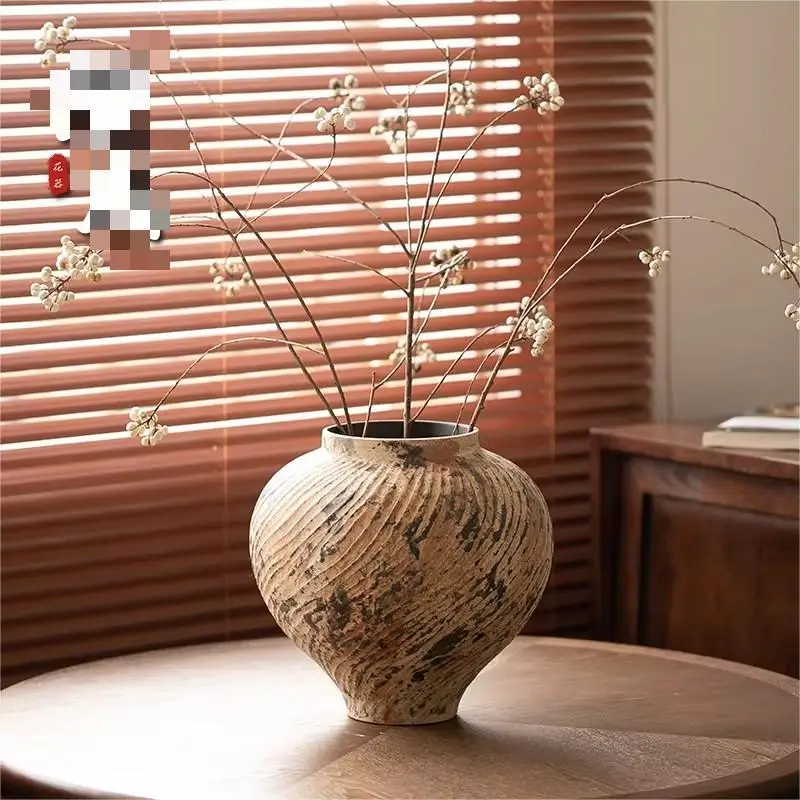 retro-ceramic-vase-ornament-model-room-hotel-tea-room-homestay-living-room-entrance-desktop-flower-arrangement