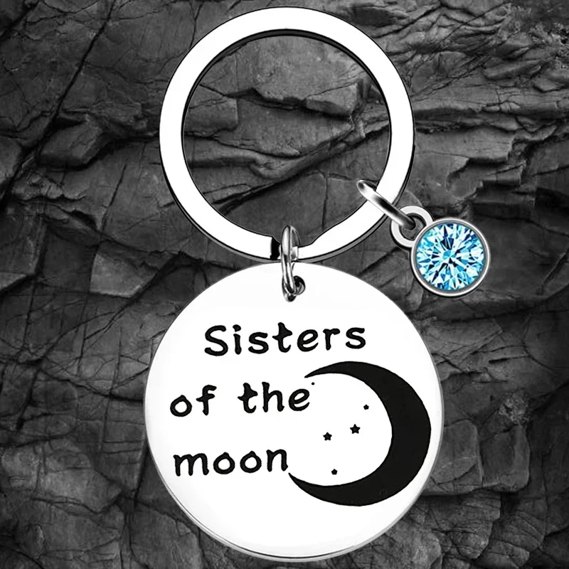 Sisters of The Moon Keychain Moon Key Rings Wiccan Gifts Witch Gifts