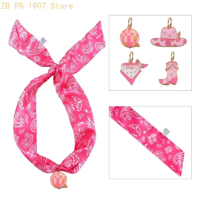 Elegant Narrow Silk Scarf Necklace Polyester Neckwear Lightweight And Soft 55KA