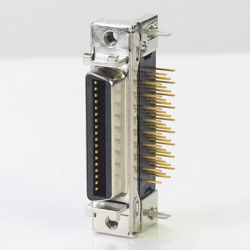 ل SCSI موصل سالب 14 20 26 36 50 دبوس CN فتحة MDR نوع مستقيم الزاوية اليمنى 90 درجة PCB جبل نوع اللحيم المقبس