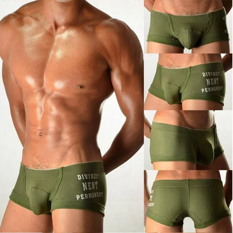 New Male panties trunk  brand High quality cotton mans boxer combed cotton male panties pants at home low-waist 3D