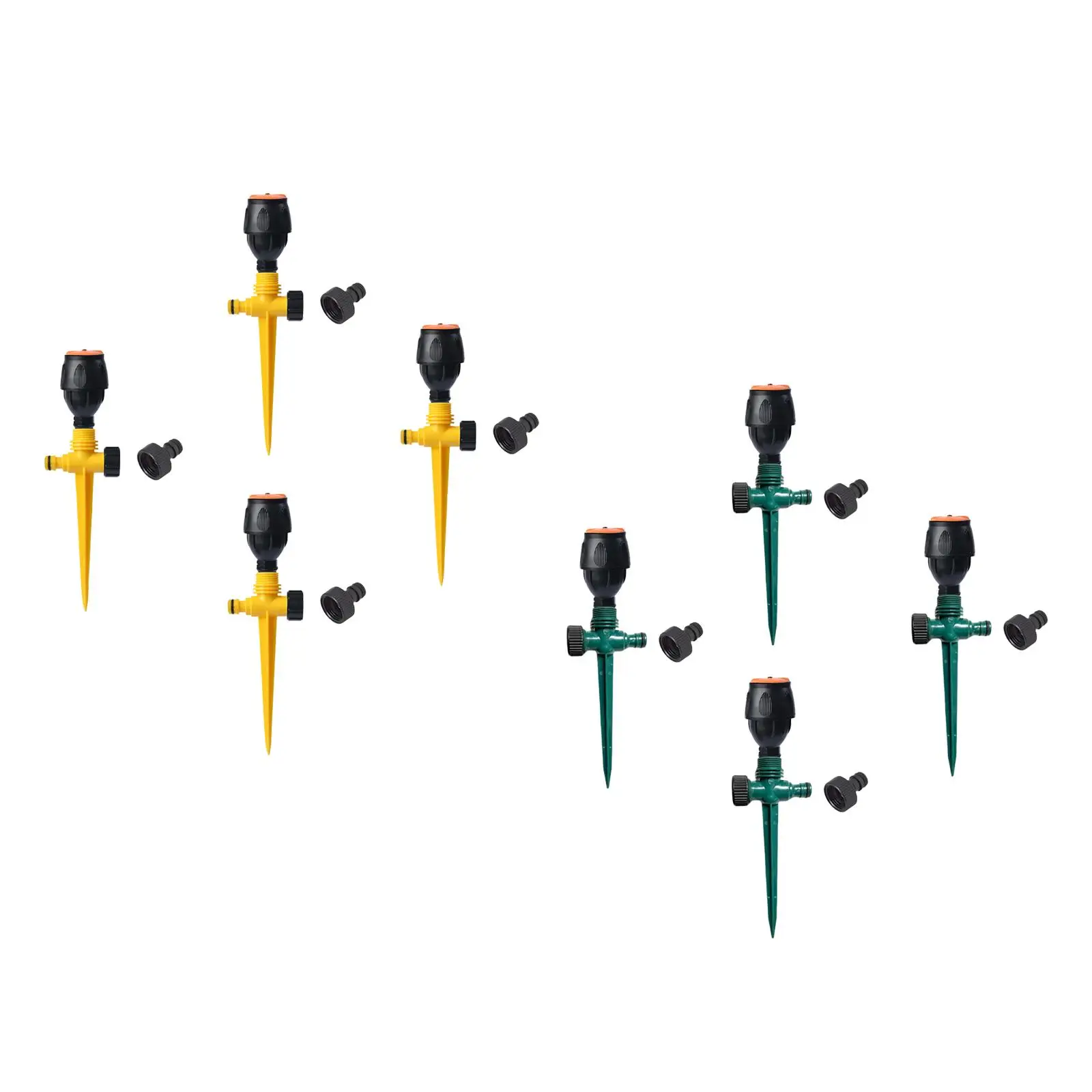 4Pcs Rotating Sprinklers Easy Installation 3/4 inch Joint Lawn Sprinklers for Garden Irrigation Potted Patio Backyard Outside