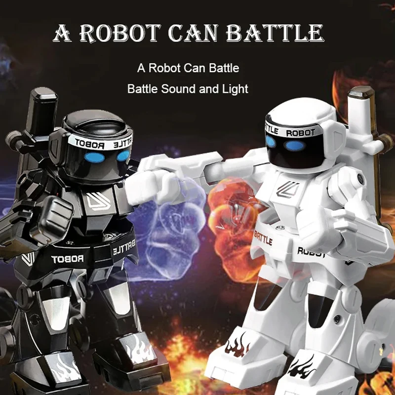 2.4G Robot di Controllo Remoto Boxe Battaglia Robot Giocattoli Con Due Joystick di Controllo Robot Umanoide Combattimento Robot Giocattoli per I Regali Dei Bambini